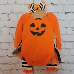 NWT Baby Essentials Size 6M 4-Piece Halloween Set